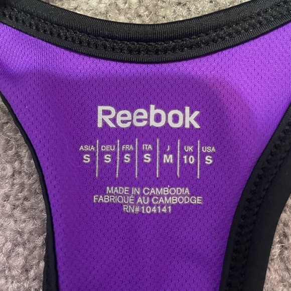 Reebok Women’s Athletic Razor Back Leopard Print Tank Top Size Small - Picture 2 of 4